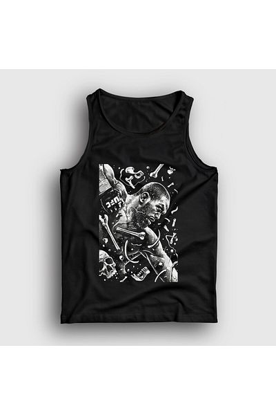Presmono Jon Jones Unisex Μαύρο MMA UFC Μονό - Πούντσ 428887 ττ