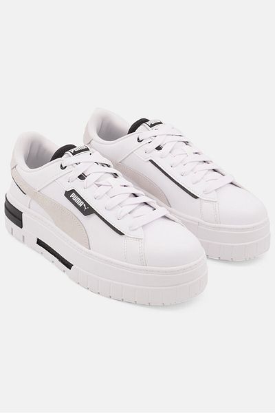 Puma Women Mayze Crashed Lace Up Outdoor Shoes, White