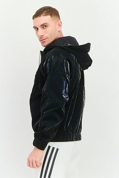 adidas Men Sportswear Fit Long Sleeve Outdoor Jacket, Black
