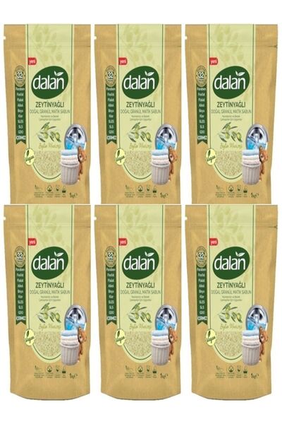 Dalan Zeytinyağlı Doğal Granül Sabun Tozu 6x1kg