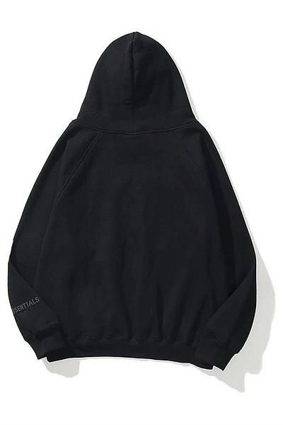 Trendiz Unisex Schwarzer Essentials-Sweatshirt-Hoodie