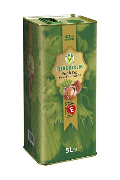 Fiskobirlik Fındık Yağı 5 Lt Teneke