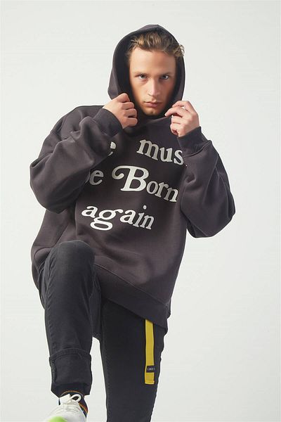 Trendiz Και πάλι φούτερ Oversize Hoodie Dark Grey Tr30023