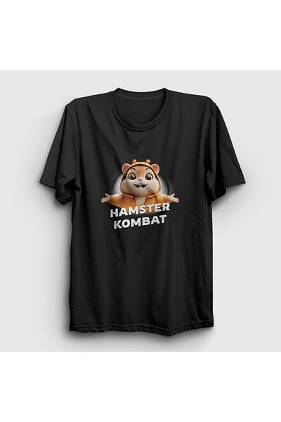 Presmono Μαύρο μπλουζάκι Unisex Hamster Kombat - 460831 ττ
