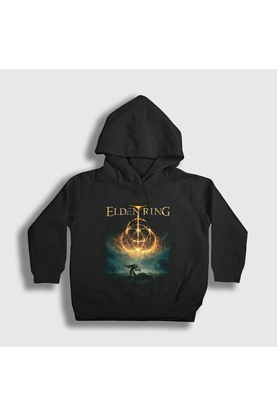Presmono Детски суитшърт с качулка Vyke Elden Ring, черен - 456227tt