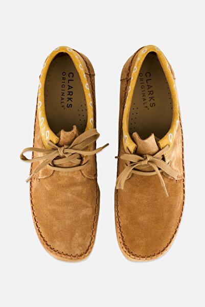 CLARKS Men Standard Fit Weaver Casual Shoes, Tan