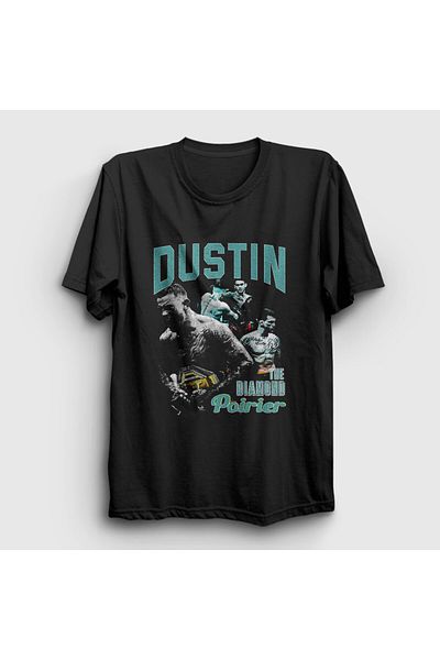Presmono Το Diamond UFC MMA Dustin Poirier Unisex Black T-Shirt - 432711 TT