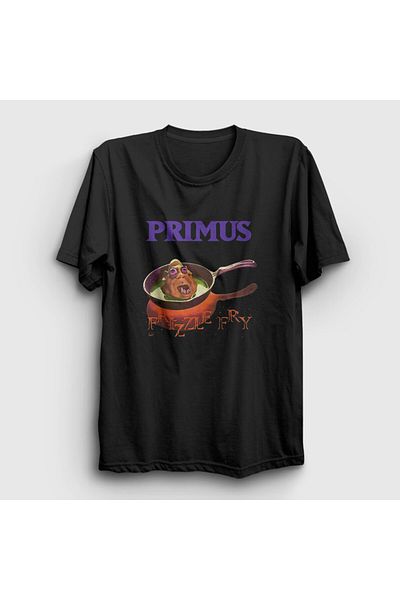 Presmono Унисекс тениска Primus с черна принтирана материя Frizzle Fry - 447373tt