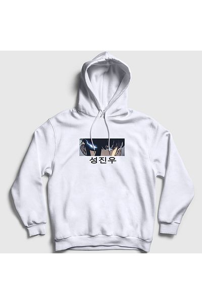 Presmono Unisex Λευκό Sun Jinwoo Solo Leveling Hooded φούτερ - 434650 ττ