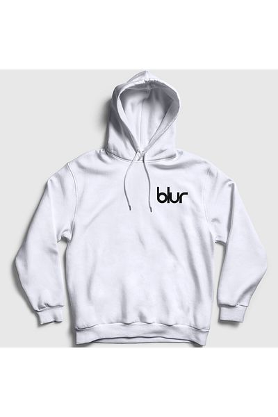 Presmono Λευκό λογότυπο Blur Unisex φούτερ με κουκούλα - 453800 ττ