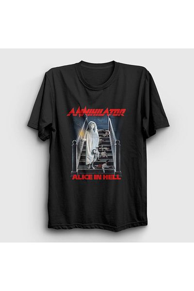 Presmono Μαύρο μπλουζάκι Unisex Alice In Hell Annihilator - 462910 ττ