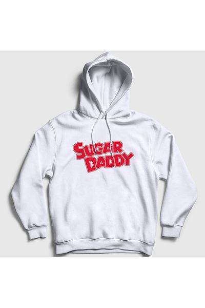 Presmono Φούτερ Sugar Daddy Unisex με λευκή κουκούλα - 429102 ττ
