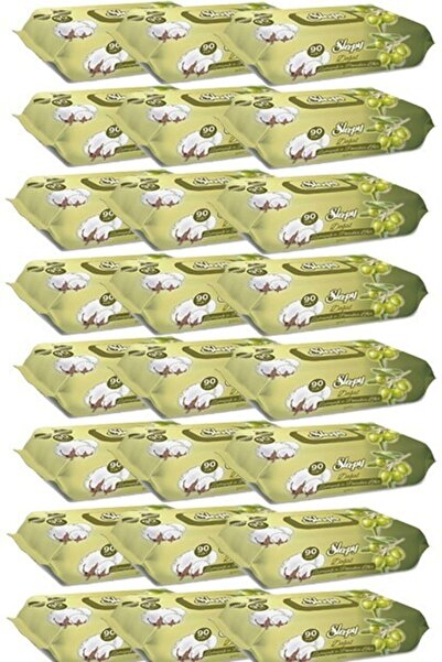 Sleepy Doğal Zeytinyağı Ve Pamuksu Lifler Islak Havlu 24 x 90'lı 2160 Yaprak