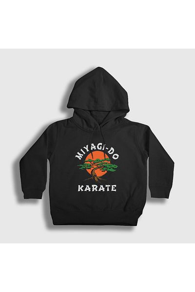 Presmono Детски суитшърт с качулка Miyagi Do Cobra Kai в черно - 471059tt