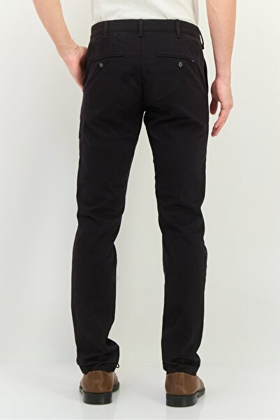 Gant Men Slim Fit Solid Straight Leg Pants, Black