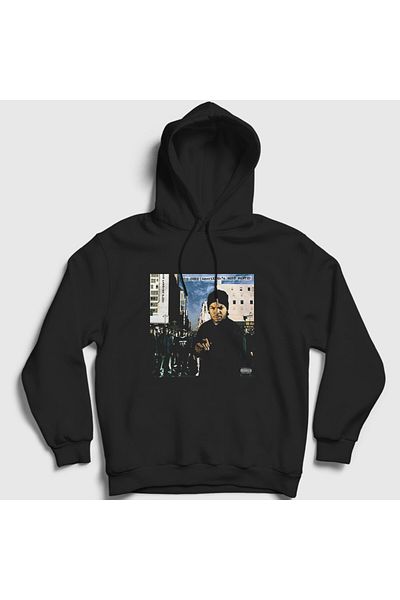Presmono Унисекс черен суитшърт с качулка - Ice Cube AmeriKKKas Most Wanted Album Design 435650tt