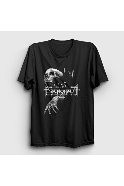 Presmono Unisex Siyah Godmachine Psychonaut 4 T-Shirt 452558tt
