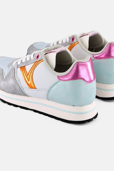 Victoria Women Brand Logo Lace Up Casual Shoes, White