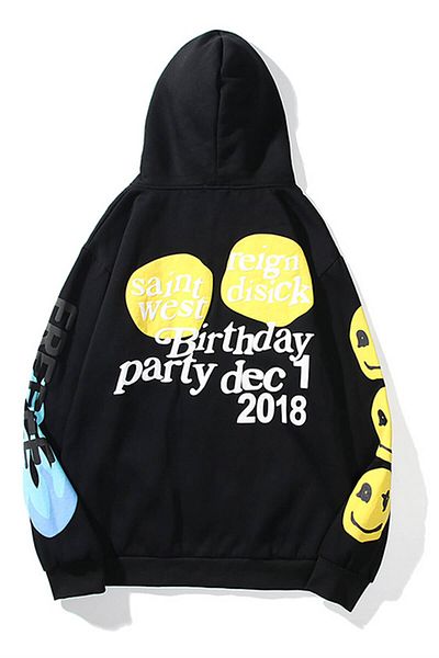 Trendiz Unisex It&#39;s My Birthday Μαύρο φούτερ με κουκούλα