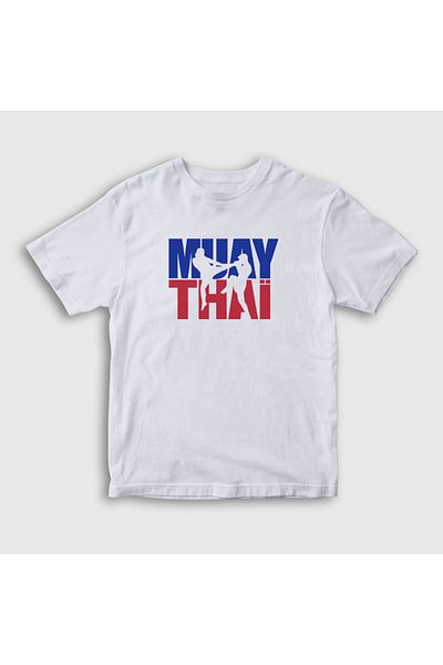 Presmono Tricou alb unisex pentru copii - Mma Ufc Muay Thai 454907 tt