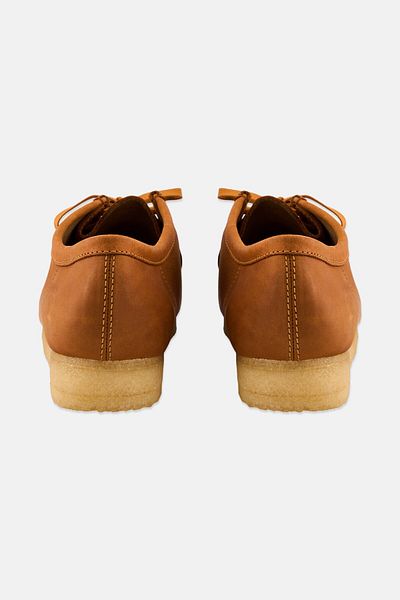 CLARKS Men Standard Wallabee Lace Up Formal Shoes, Brown