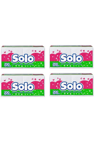 Solo 200 Pieces 4 Pack Napkins