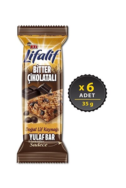 Eti Lifalif Bitter Çikolatalı Yulaf Bar 6 x 35 G
