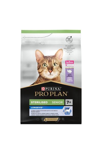 Pro Plan Sterilised Senior+7 Hindi-Tavuk Kısırlaştırılmış Kedi Maması 3 Kg