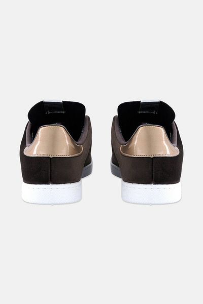 Victoria Women Suede Lace Up Tennis Shoes, Dark Grey