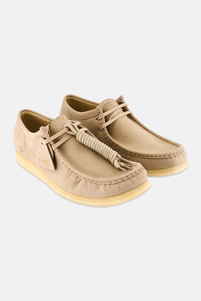 CLARKS Men Standard Wallabee Lace Up Casual Shoes, Tan