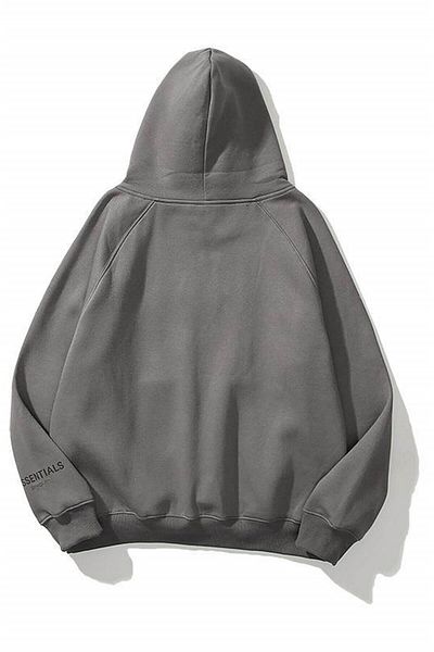Trendiz Unisex Anthrazit Essentials Sweatshirt Kapuzenpullover