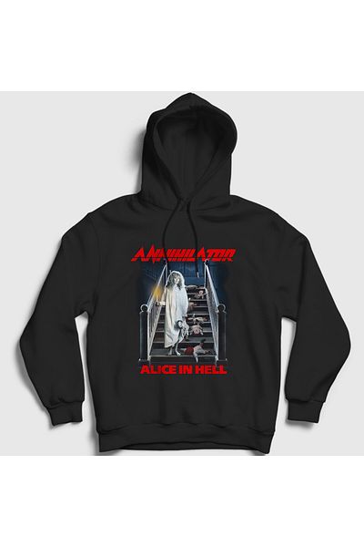 Presmono Φούτερ με μαύρη κουκούλα Unisex Alice In Hell Annihilator - 462957 ττ
