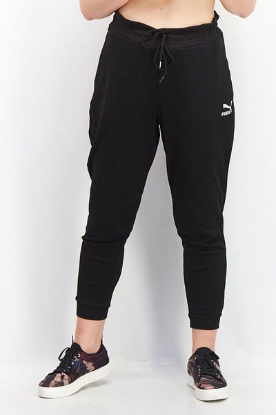 Puma Women Sportswear Fit Embroidered Logo Training Sweat Pant, Black