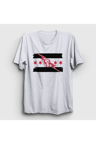 Presmono Λευκό μπλουζάκι WWE Unisex με λογότυπο CM Punk - 434750 ττ
