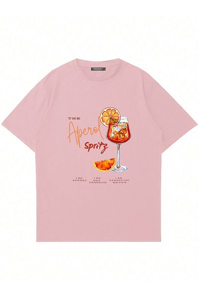 Mad&Calf Μπλουζάκι Unisex Aperol Spritz με στάμπα με λαιμόκοψη