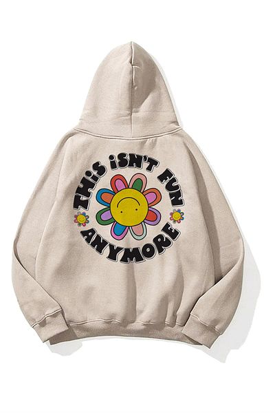 Trendiz Unisex This Isnt Fun φούτερ Hoodie Stone