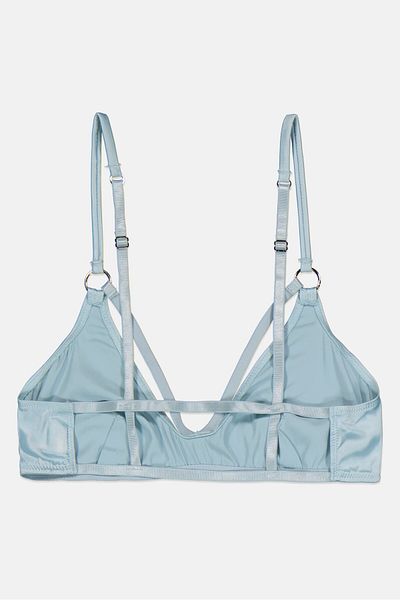 Weekday Women 1 Pc Non Padded Solid Bralette, Turquoise