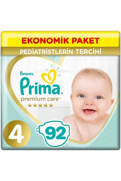 Prima Premium Care 4 Beden Ekonomik Paket 9-14 Kg 2 X 46 92 Adet