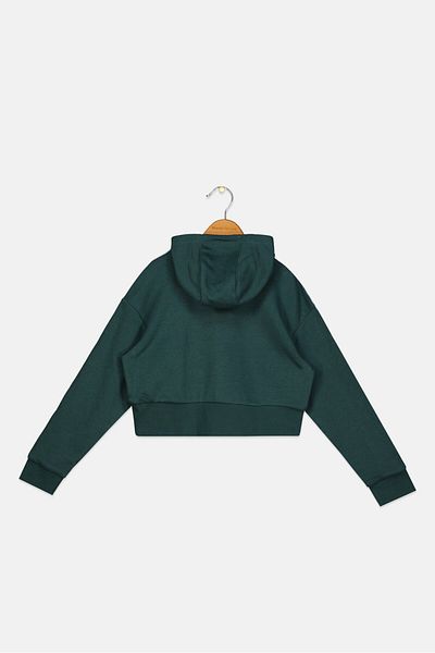 adidas Kids Boy Sportswear Fit Long Sleeve Outdoor Sweatshirt, Green