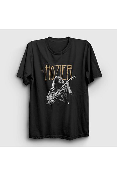 Presmono Унисекс тениска Hozier с китарна музика Dublin Guitar Music - 474503tt