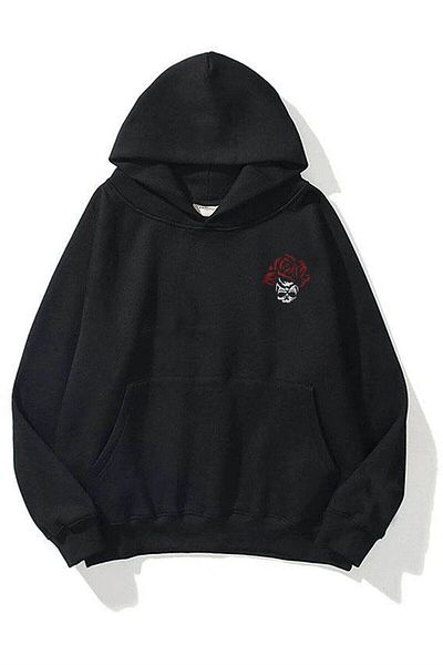 Trendiz Unisex φούτερ Vergito με κουκούλα με λουλούδια