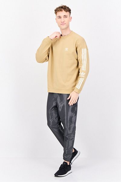 adidas Men Sportswear Fit Long Sleeves Outdoor Sweatshirt, Khaki