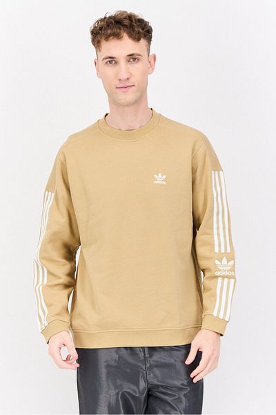adidas Men Sportswear Fit Long Sleeves Outdoor Sweatshirt, Khaki
