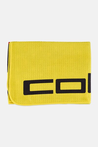 COBRA منشفة نسائية من الألياف الدقيقة بتصميم وافل، مقاس 100 × 36 سم، لون أصفر