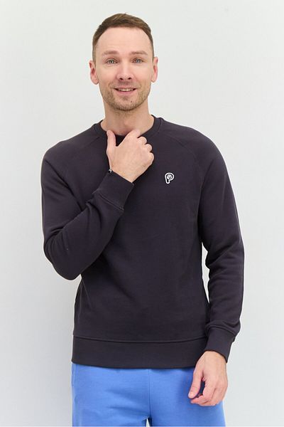 Penfield Men Crew Neck Brand Logo Long Sleeves Sweatshirt, Grey