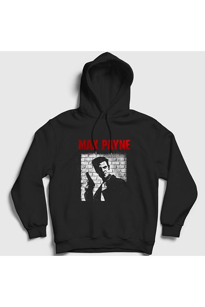 Presmono Унисекс суитшърт с качулка Max Payne - 448967tt