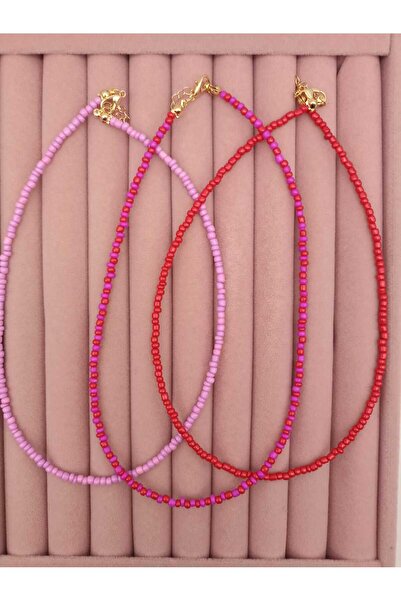 TLSMACCESORIES BONCUK KOLYE 3lü