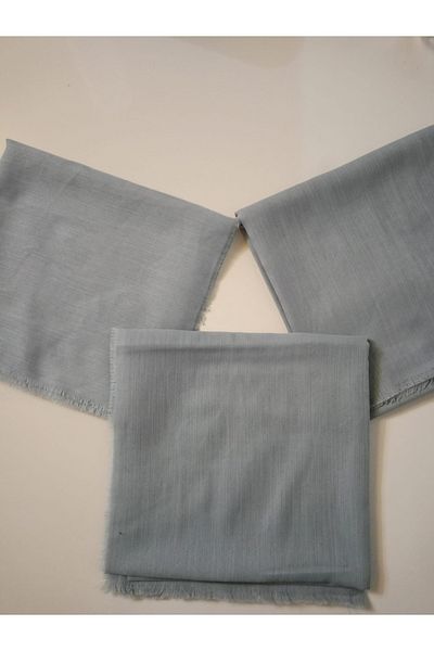 KVSHOME Hijab 3-Piece Same Color Flared Cotton Writing Scarf 100X100Cm