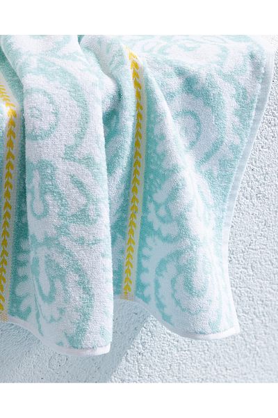 Madame Coco Turquoise Herbert 100% Cotton 70x150 cm Beach Towel