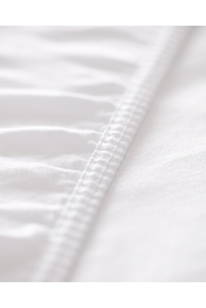 Madame Coco Belle White Bamboo Double Elastic Sheet